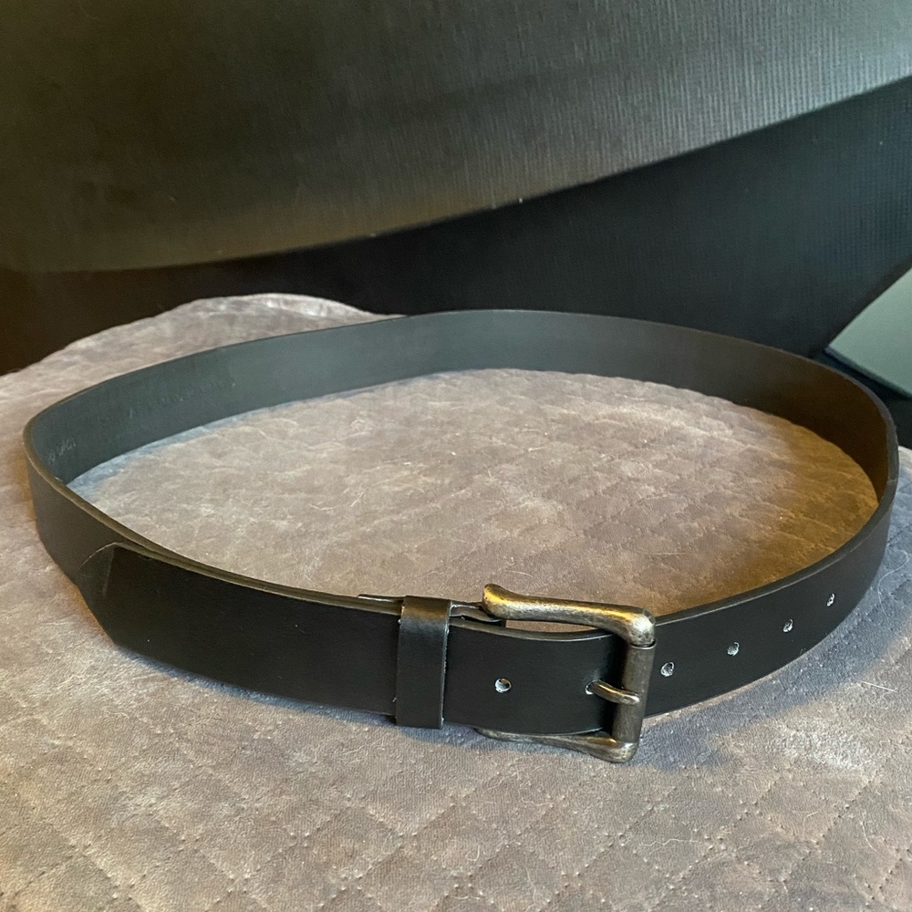Black Genuine Leather Belt